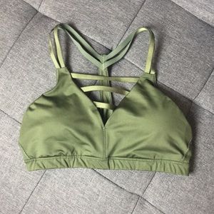 Victoria Sport olive green Sports Bra